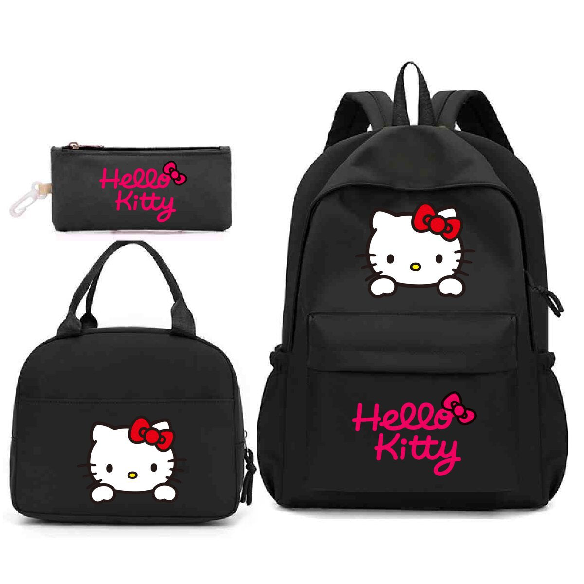 NEW hello kitty SCHOOL SET BACKPACK BAG PENCIL CASE TO CHOOSE PATTERN!
