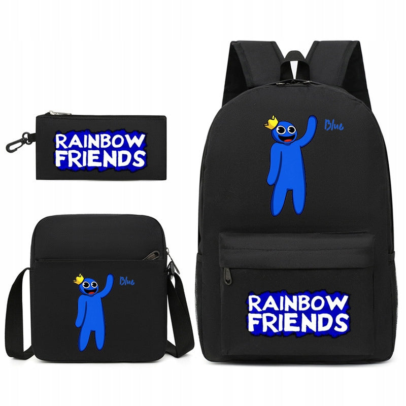 NEW rainbow friends roblox SCHOOL SET BACKPACK A4 PENCIL CASE BAG Brand no brand
