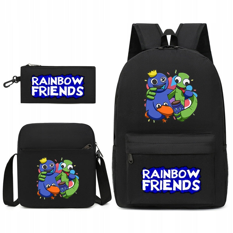 NEW rainbow friends roblox SCHOOL SET BACKPACK A4 PENCIL CASE BAG Manufacturer code E4R5TH6Y