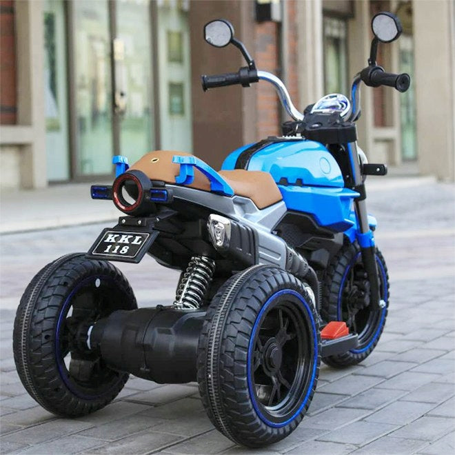 NEWEST GREAT MOTORBIKE , GLOWING WHEELS, PANEL, SOUNDS, LEATHER/8188FL Brand Super-Toys