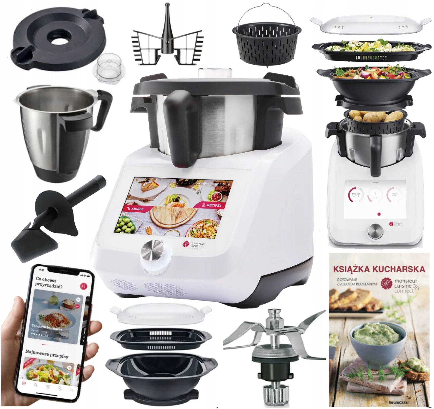 NEWEST LIDLOMIX 2026 MONSIEUR CUISINE SMART FOOD PROCESSOR MEGA SET
