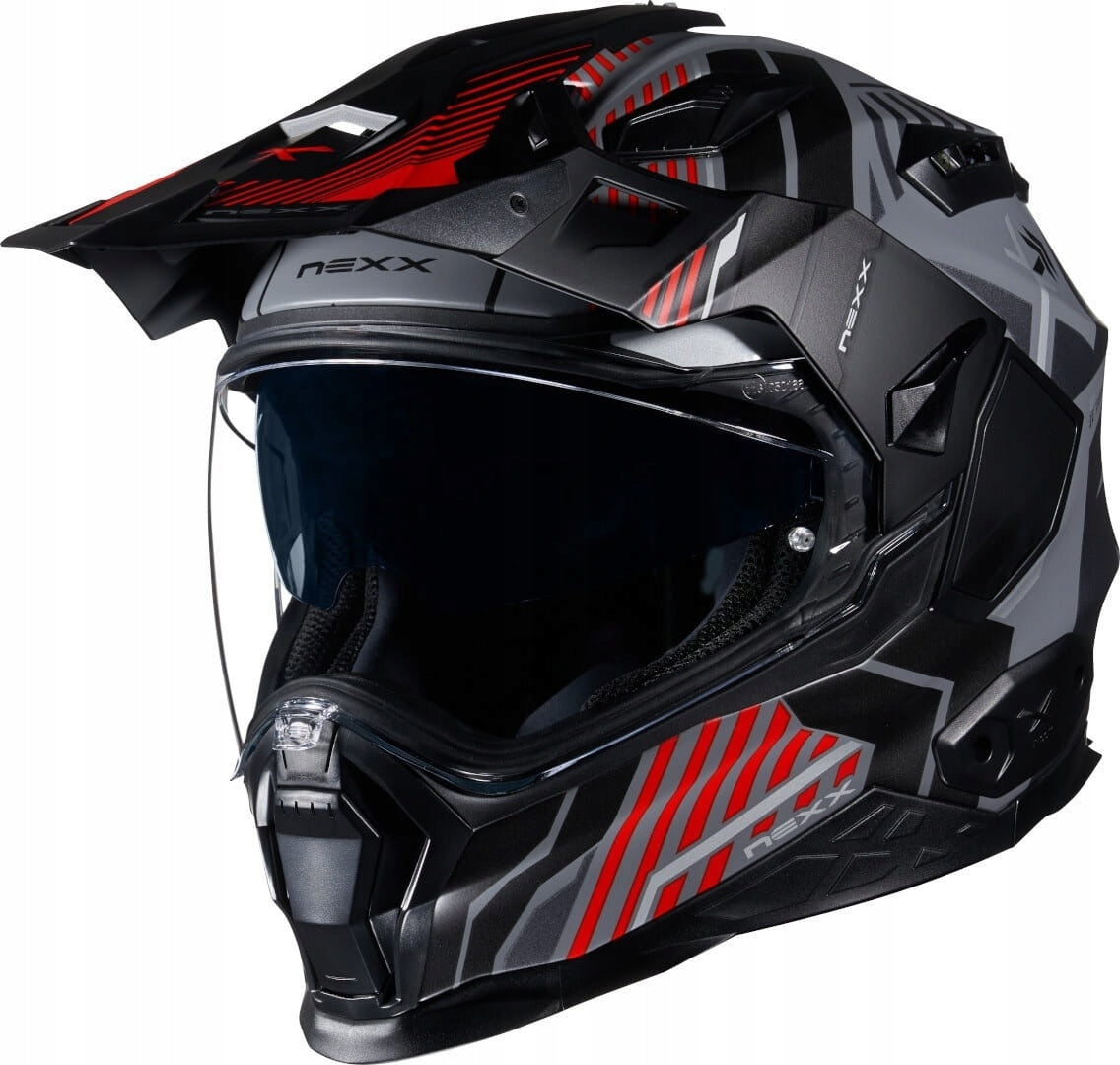 NEXX X.WED2 Wild Country Grey Red Motorcycle Helmet GIFT Manufacturer Nexx