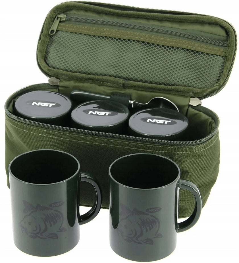 NGT Camping Picnic Coffee Set with Cups for 2 People Manufacturer code FLA-BREWKIT-371