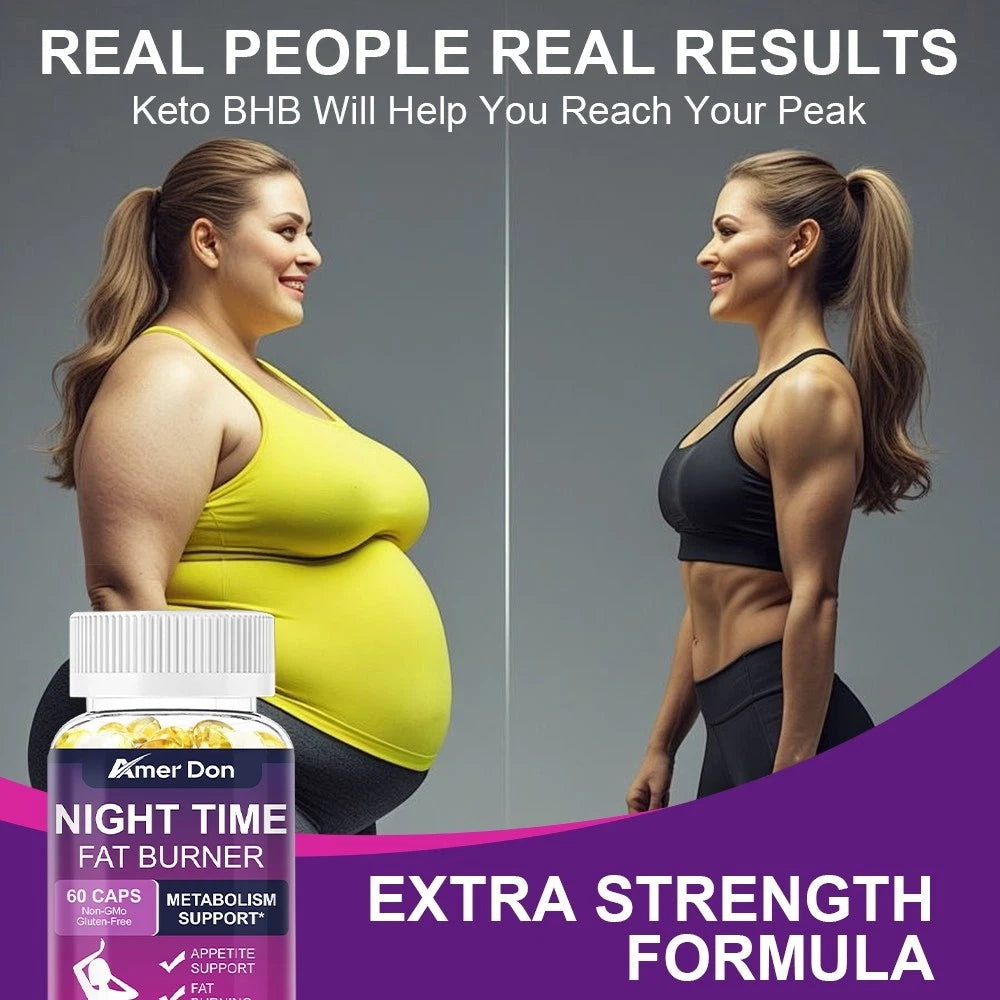 NIGHT TIME FAT BURN EXTREME – Slimming tablets – THE STRONGEST legal Expiration date at least 1 year from the date of purchase