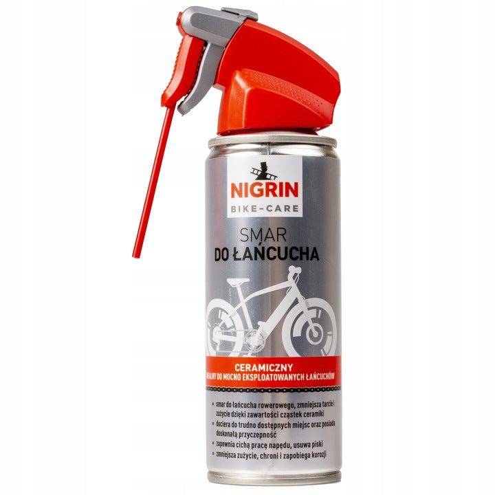 NIGRIN Bicycle Chain Grease CERAMIC Spray 200 ml GERMAN Packaging status original