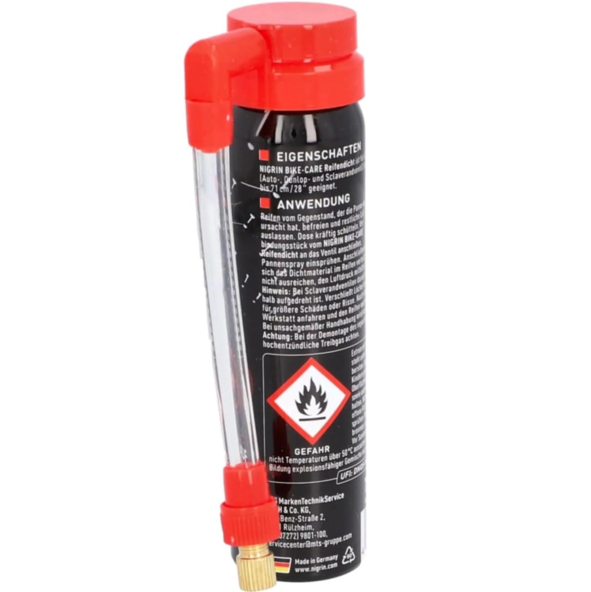 NIGRIN Bicycle Tube Tire Sealant 75ml Repair Spray GERMAN Packaging status original