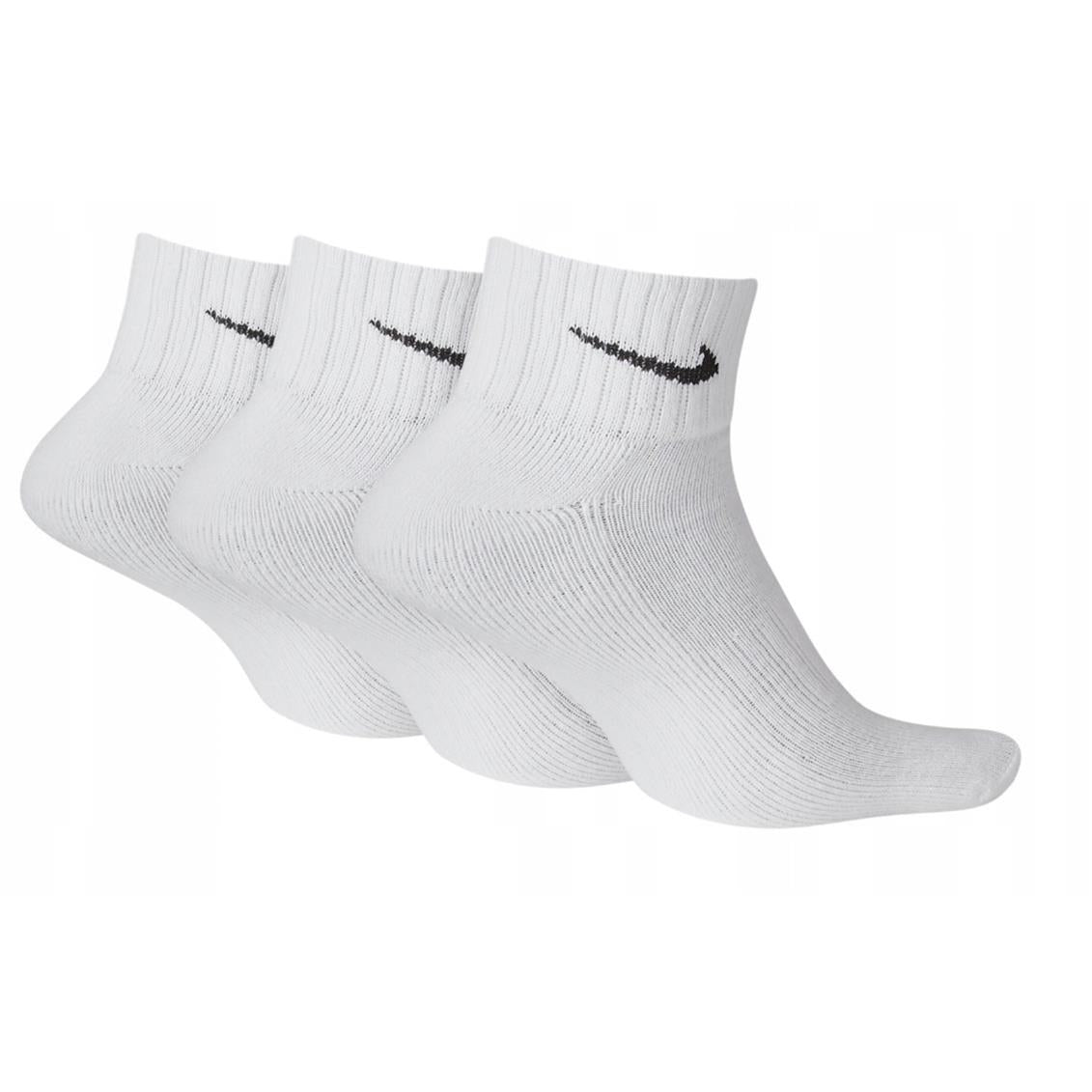 NIKE EVER DAY UNISEX SOCKS SIZE 38-42 WHITE SEMI-HIGH 3 PAIRS Manufacturer code 4048801872408