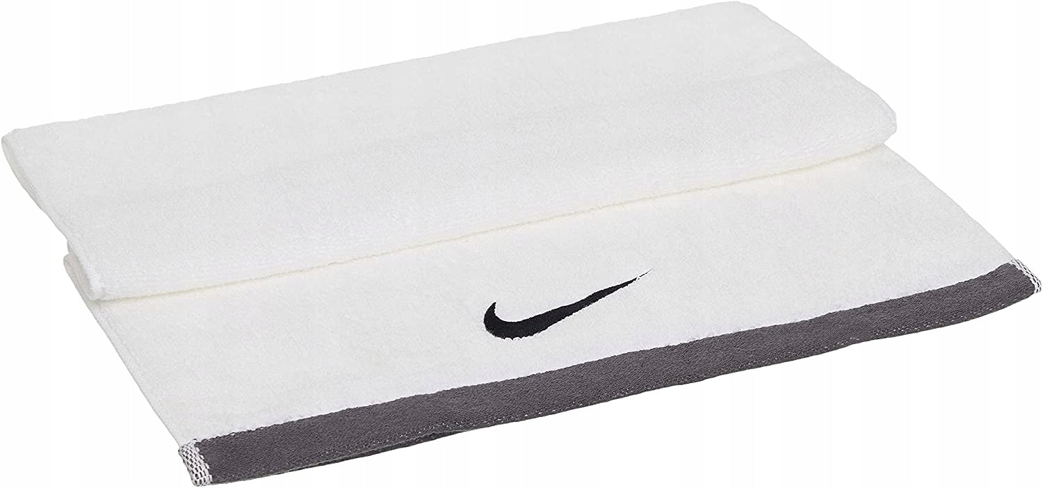NIKE TOWEL WHITE COTTON 80 x 35 cm for gym, pool, training Manufacturer code NET17101MD