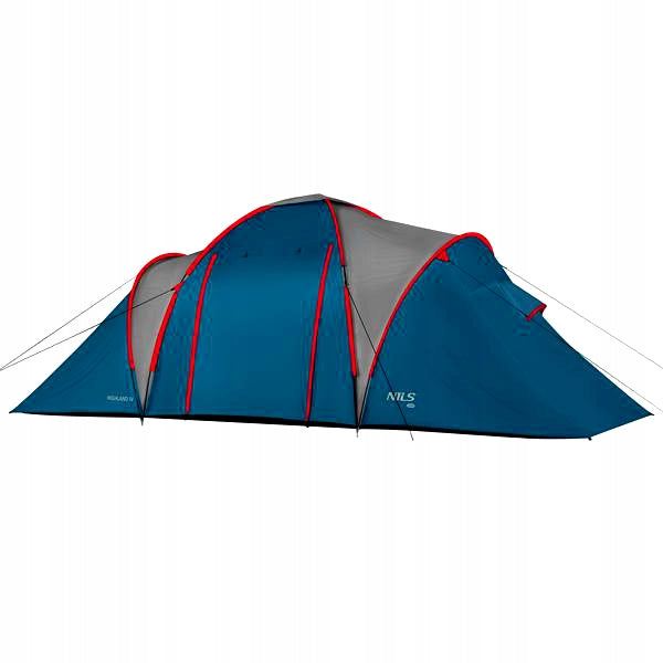 NILS NC6431 CAMPING TENT BLUE-GREY HIGHLAND IV 4 PERSON UV Model NC6431