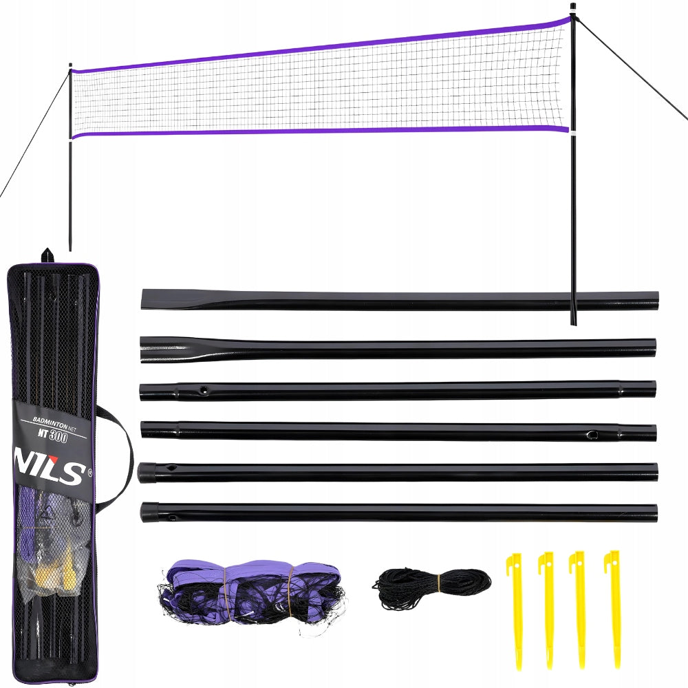 NILS Recreational Game Net In Badminton 620 cm + Frame In Cover