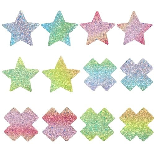 NIPPLE STICKERS GLOSSY SELF ADHESIVE FOR WOMEN SET OF 12 Brand no brand