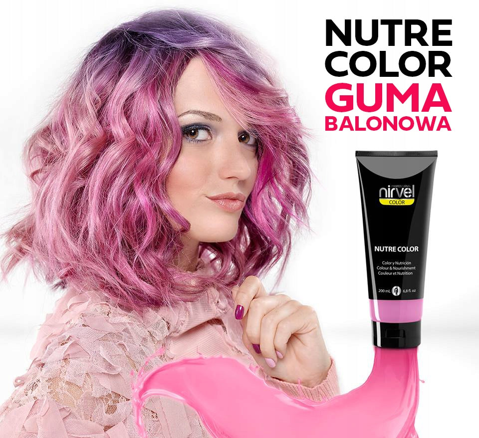 Kurzzeit-Haarfärbemittel Nirvel Nutre Color Fluor-Kaugummi, 200 ml