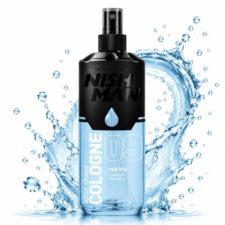 NISHMAN AFTER SHAVE 09 MARINE AFTERSHAVE COLOGNE SPRAY 400ML