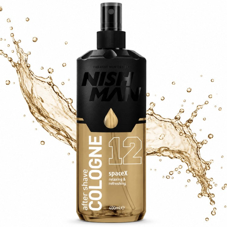 NISHMAN AFTER SHAVE 12 SPACEX AFTER SHAVE COLOGNE SPRAY 400 ML