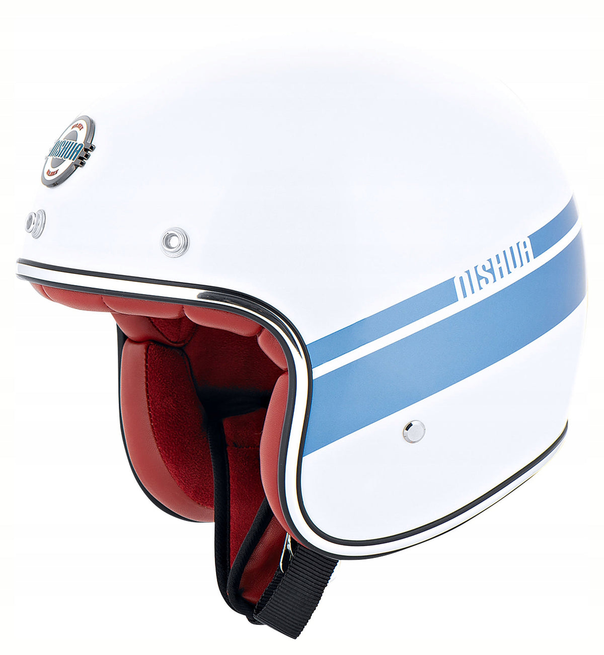 NISHUA JET II Motorcycle Helmet Open Chopper Cruiser Motor Scooter White M