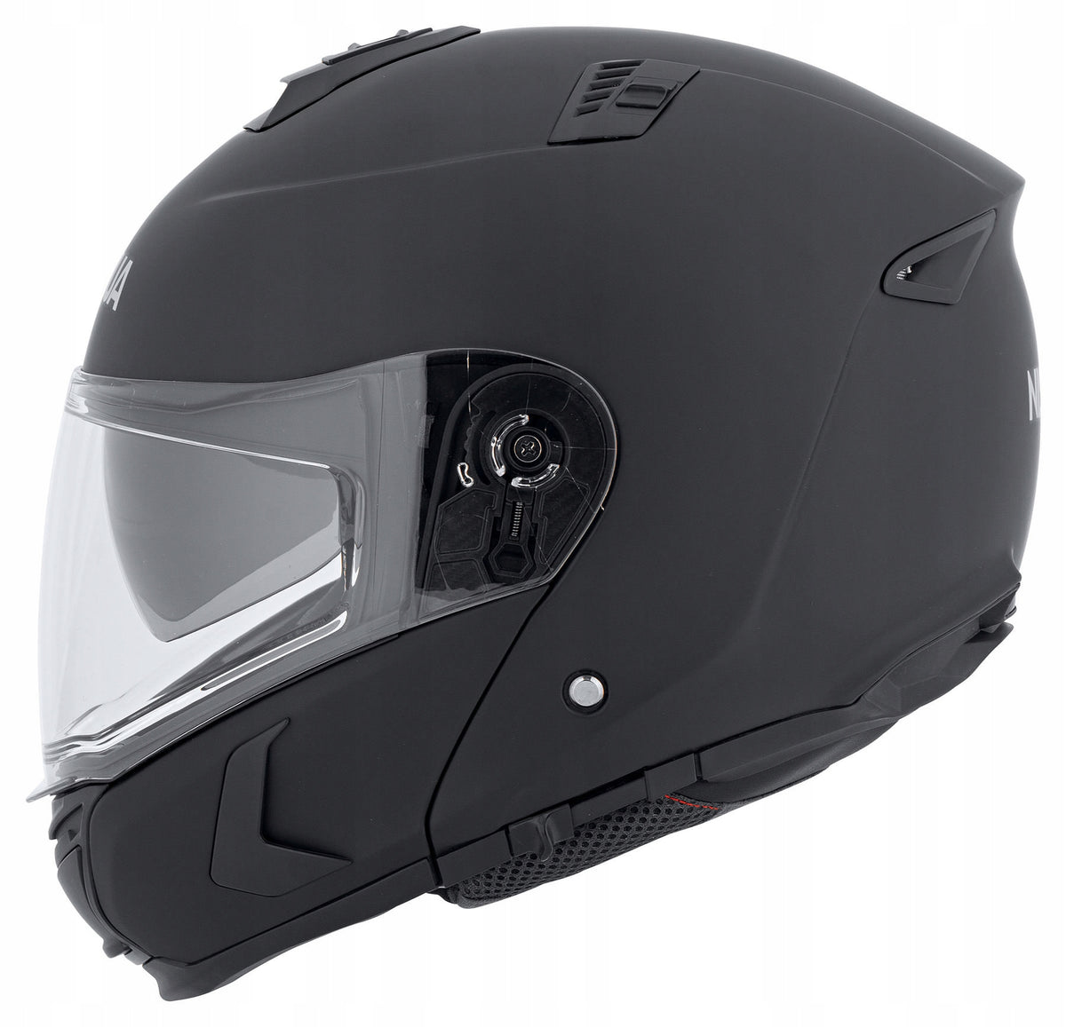 NISHUA NFX-4 Jaw Motorcycle Helmet For Touring Motorcycle Black Mat r. Visor Features integrated sun visor