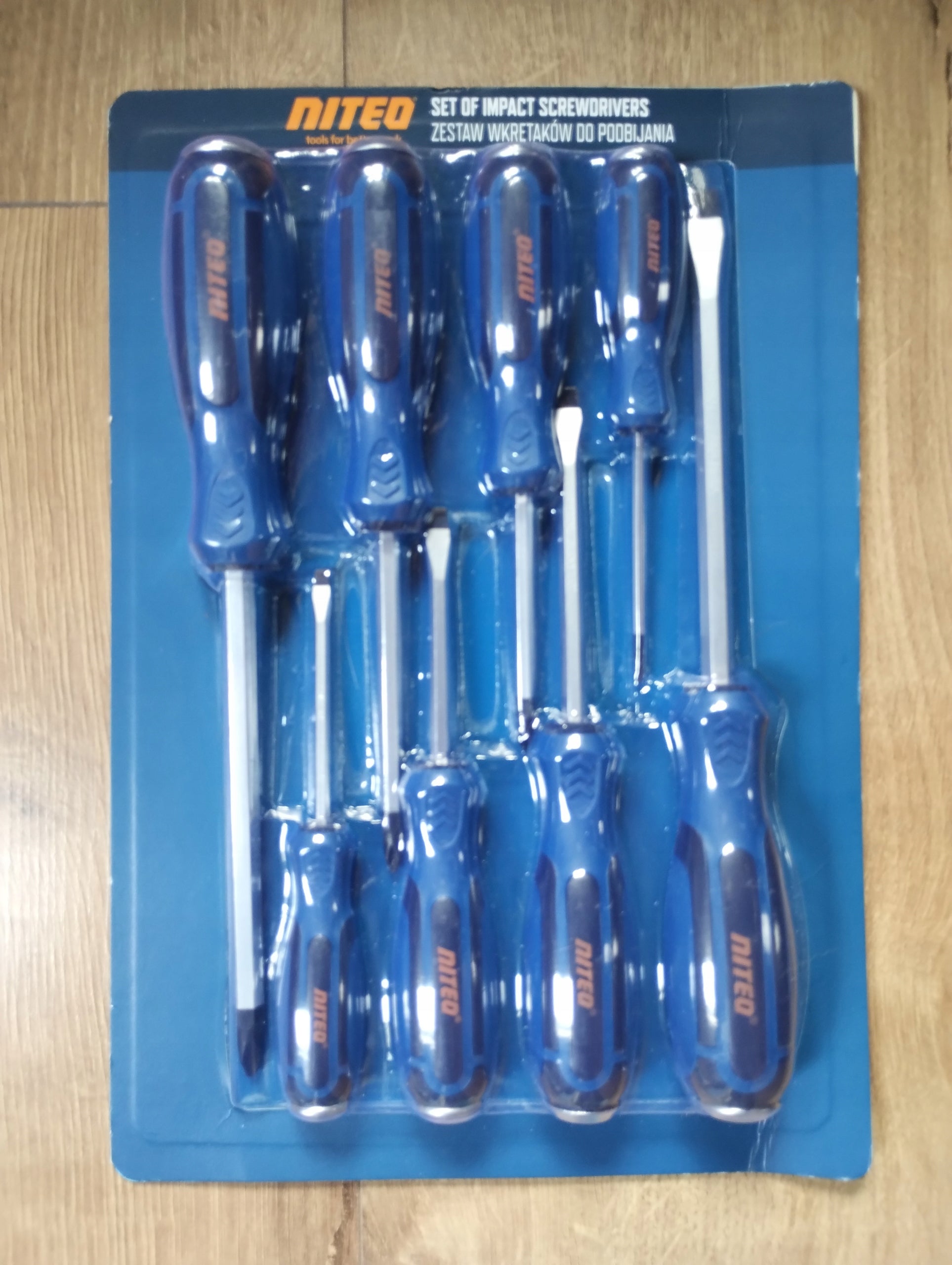 NITED zestaw wkrętaków do pobijania 6 szt – PH/SL, wzmocnione Manufacturer code niteo
