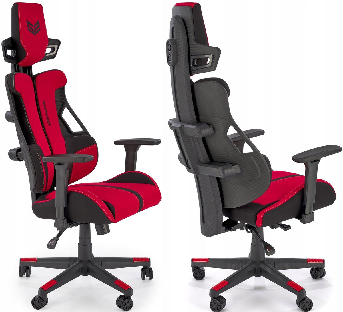 NITRO 2 Red Office Cabinet Chair Fabric Black Ergonomics