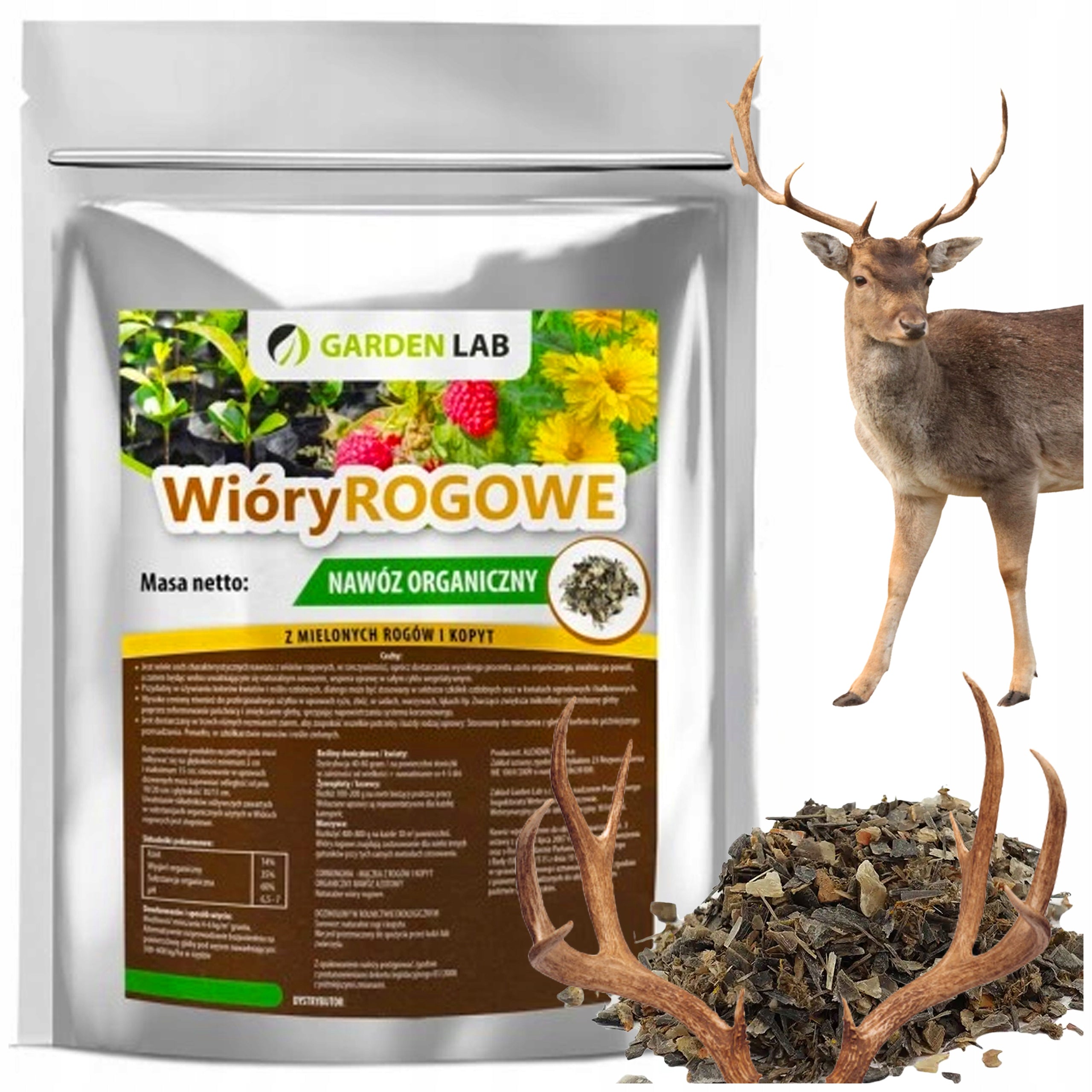 NITROGEN FERTILIZER ORGANIC HORN SHAVINGS WITH HOOVES NATURAL NITROGEN 3 KG