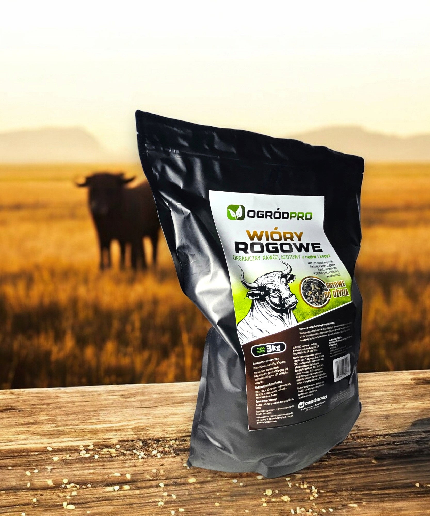 NITROGEN FERTILIZER ORGANIC HORN SHAVINGS WITH HOOVES NATURAL NITROGEN SPRING 3 KG Packaging status original
