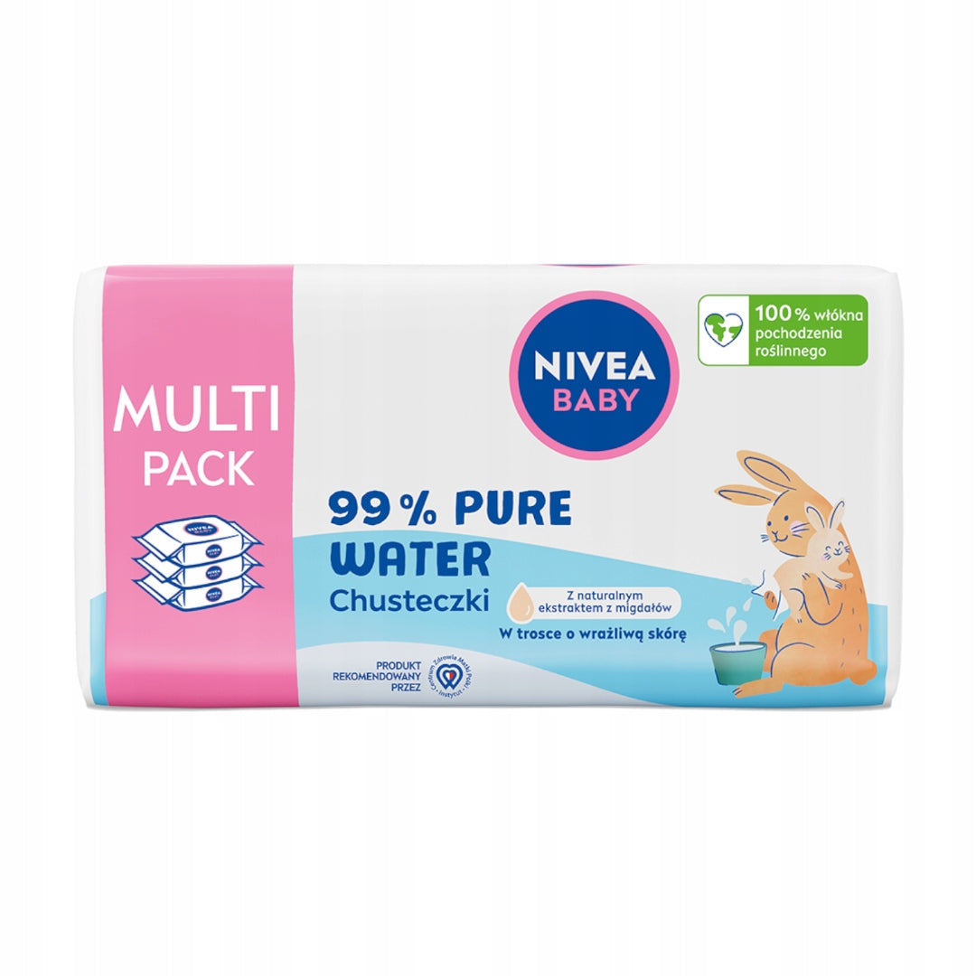 NIVEA BABY Biodegradable Wipes 99% Pure Water 3 x 57 pcs Brand NIVEA Baby