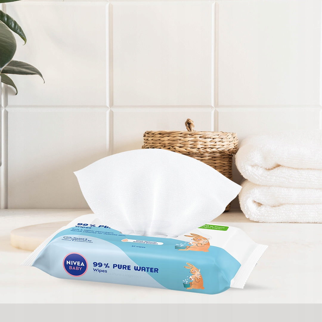NIVEA BABY Pure Water wet wipes 1 x 57 pcs. Brand NIVEA Baby