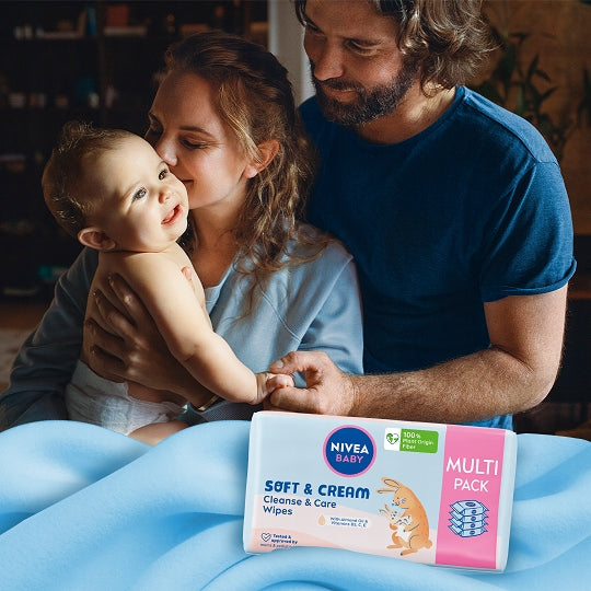 NIVEA BABY Wet Wipes Biodegradable Soft & Cream 8 x 57 pcs. Brand NIVEA Baby