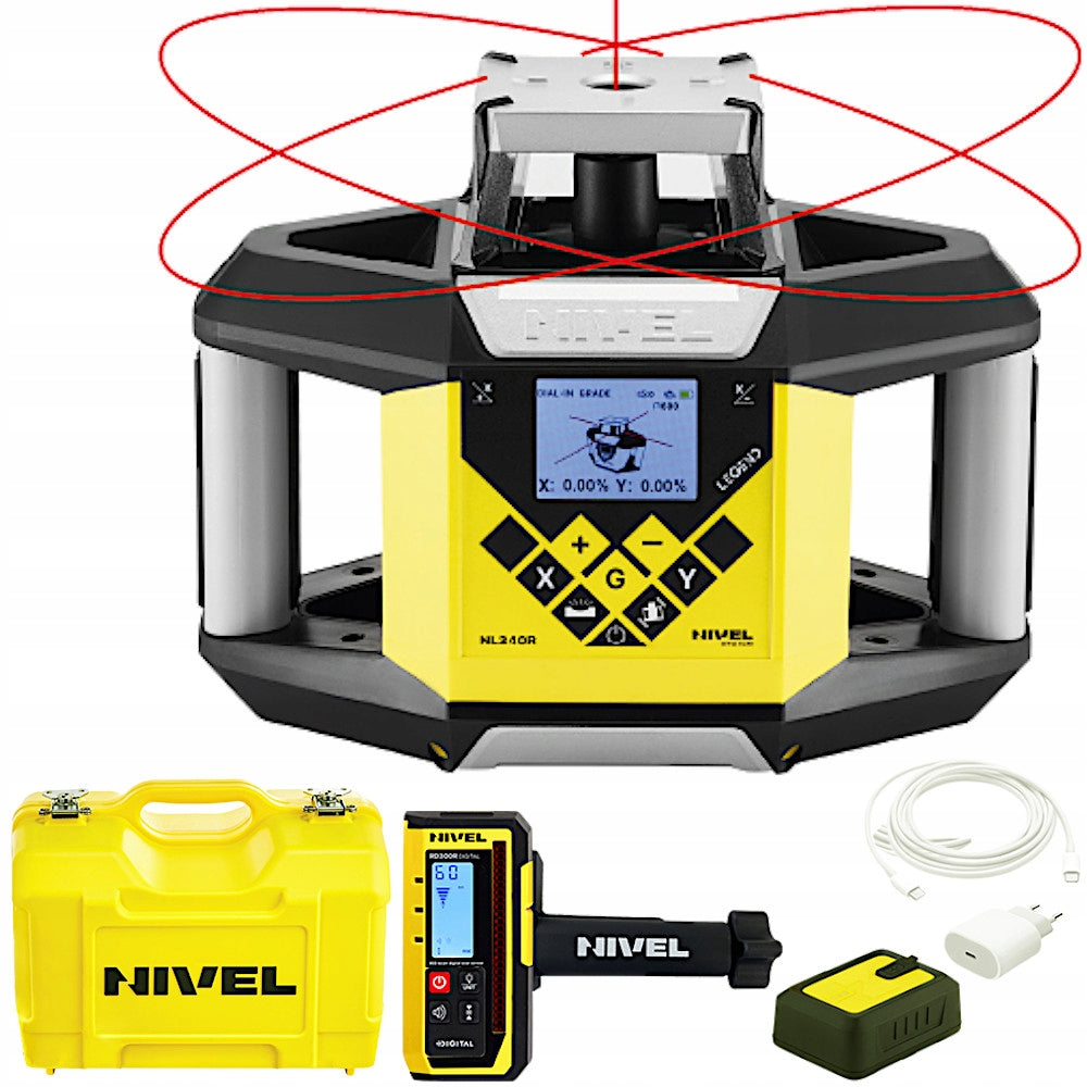 NIVEL SYSTEM Rotary laser red 500m IP54 NL340R DIGITAL
