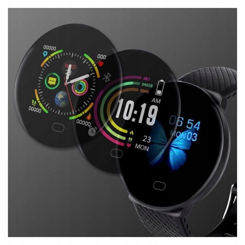 NN D19 smartwatch activity recorder Color black