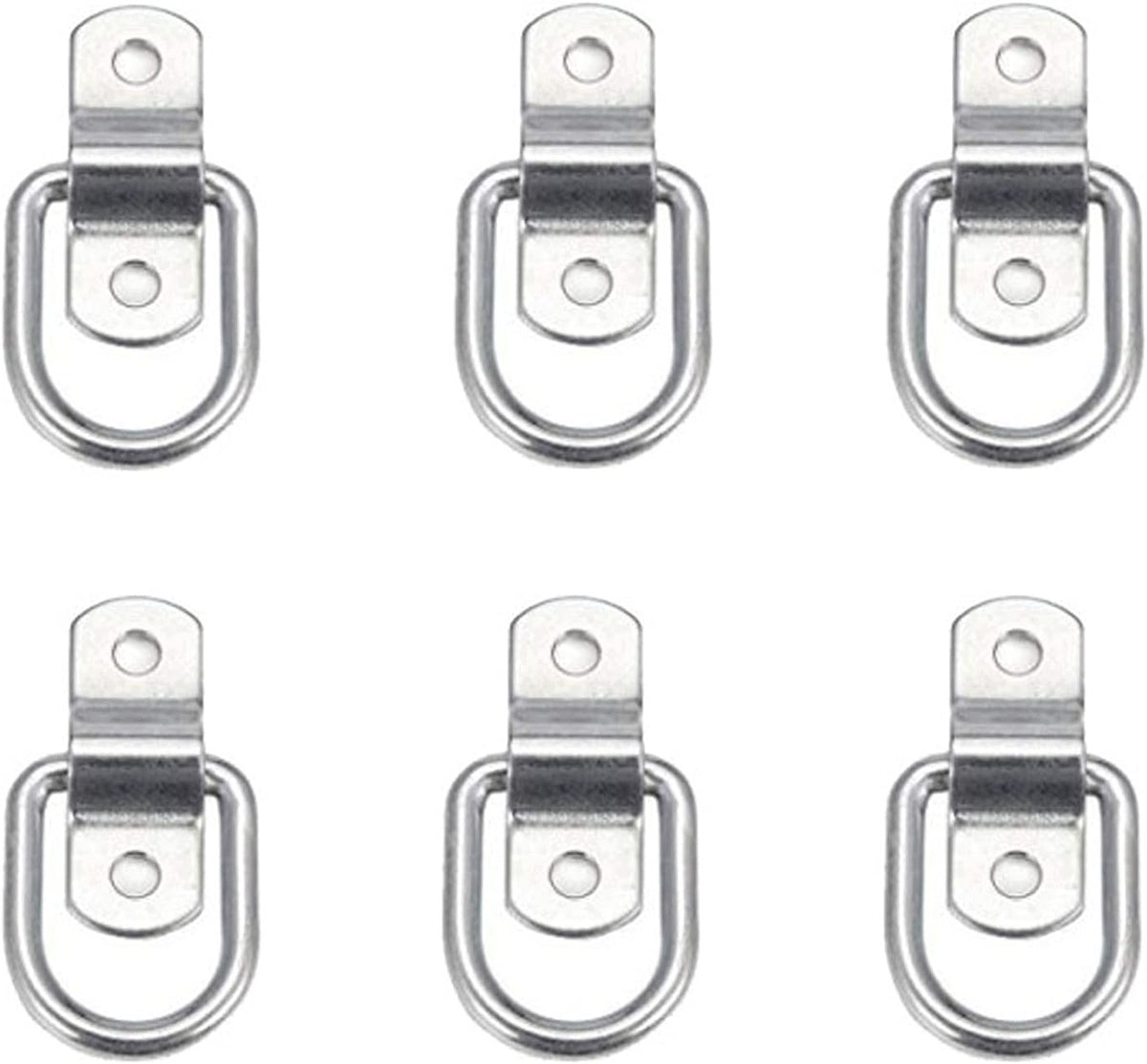 NO 6 PCS DIAMOND D RING TIEDOWN RINGS WITH SHARP ANCHORS UP TO M