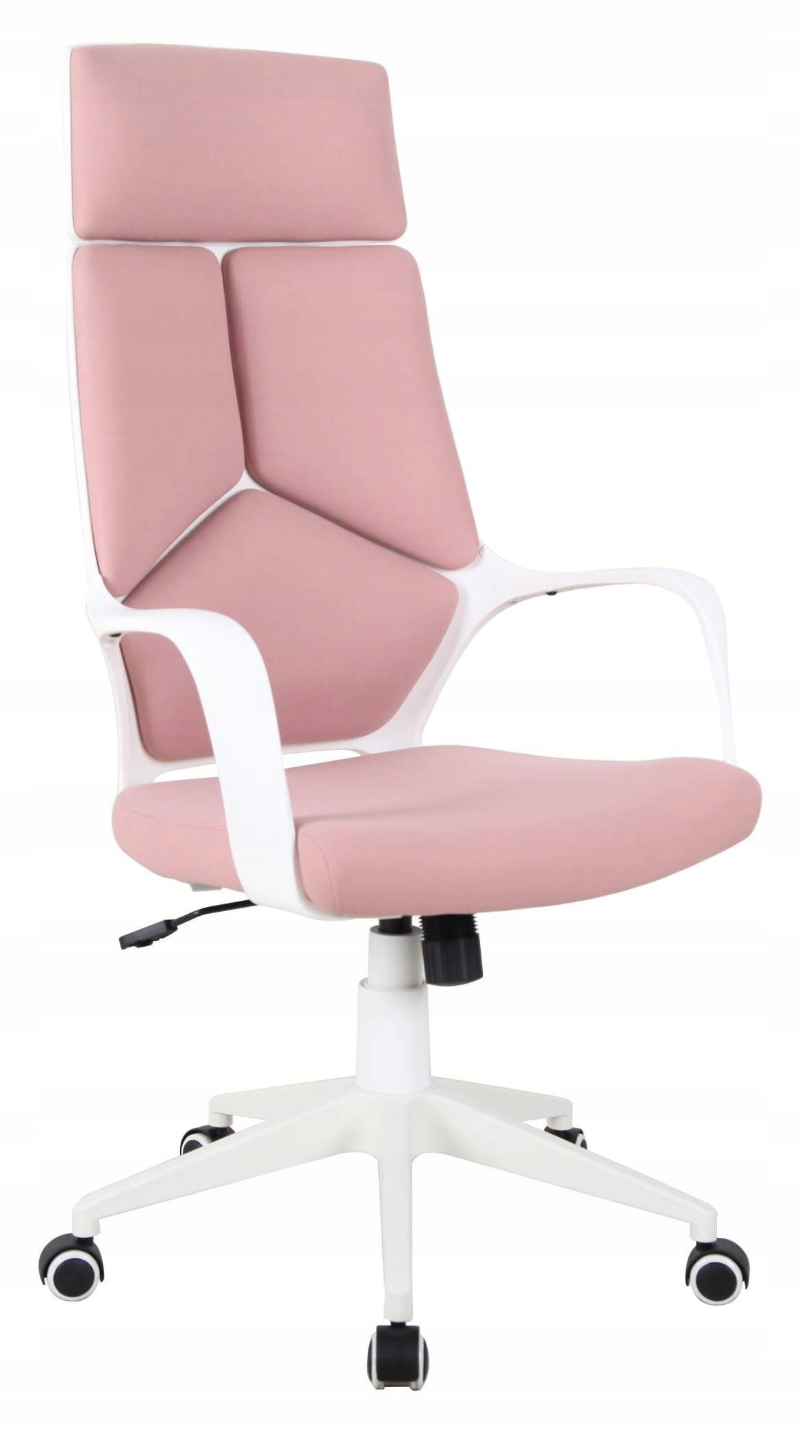 NOAH Office Chair Pink Ergonomic Chair Swivel Fabric for Work