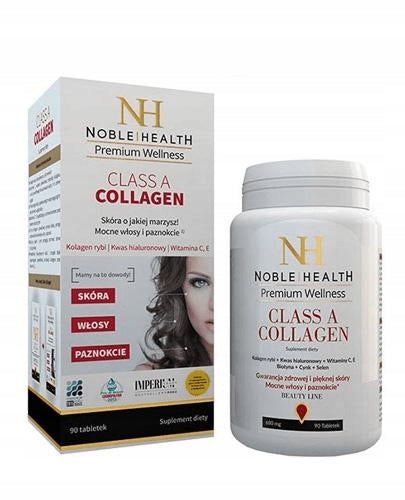 NOBLE HEALTH Class A Collagen 90 tabl. marine fish collagen, supports hair