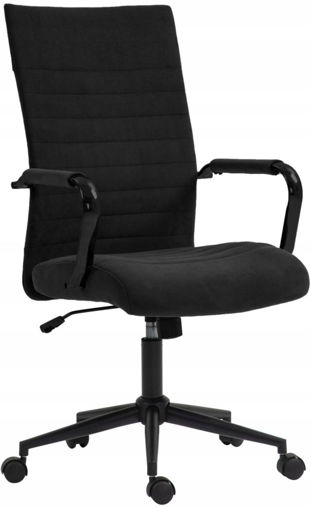 NOCHE Office Chair Black Swivel Velvet Fabric Worker Wide 120k