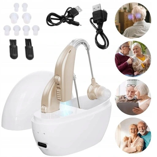 NOISE CANCELLING HEARING AID CHARGING USB COMPACT PORTABLE