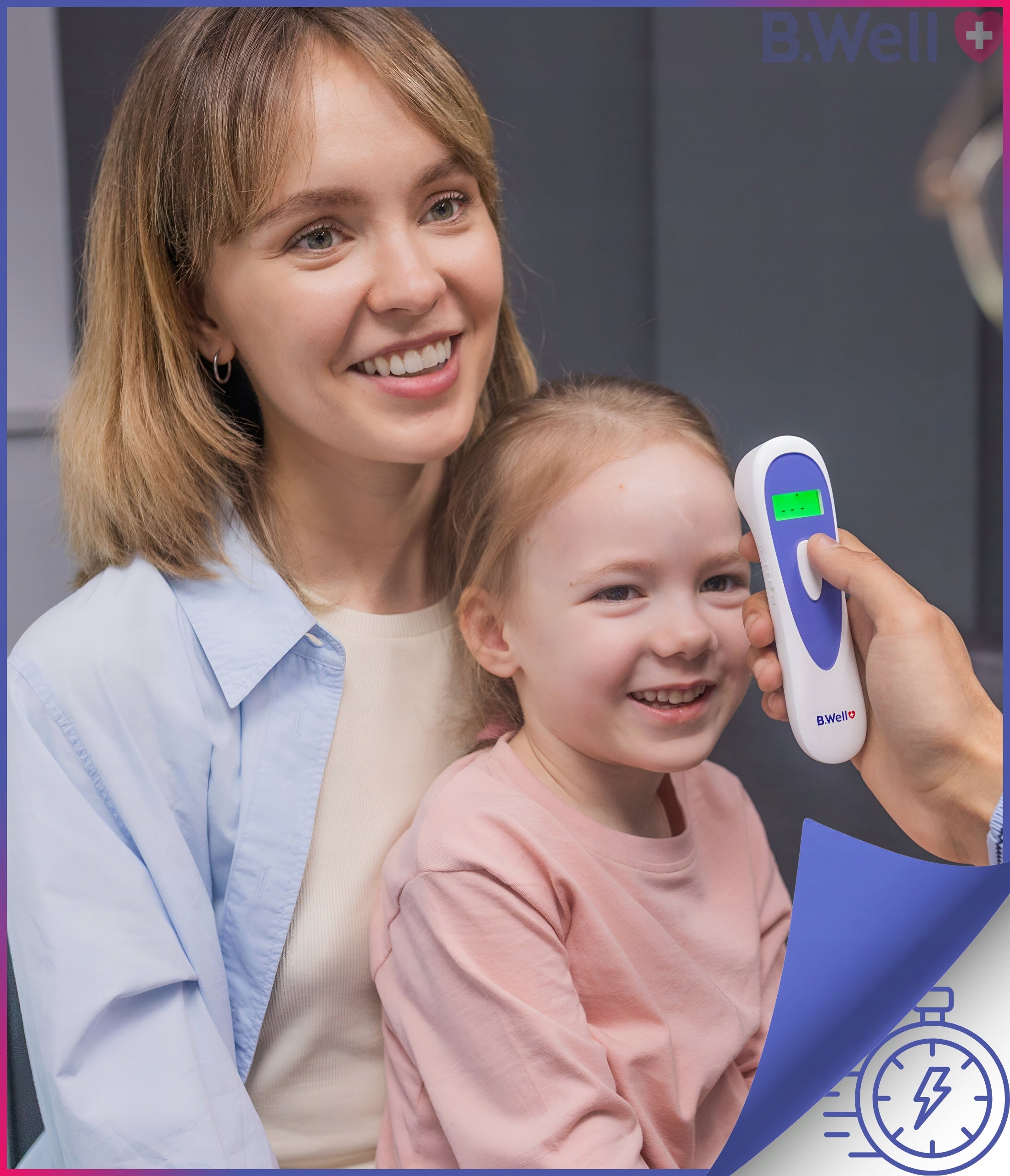 NON-CONTACT ELECTRONIC MEDICAL THERMOMETER B.WELL QUICK MEASUREMENT Medical device yes