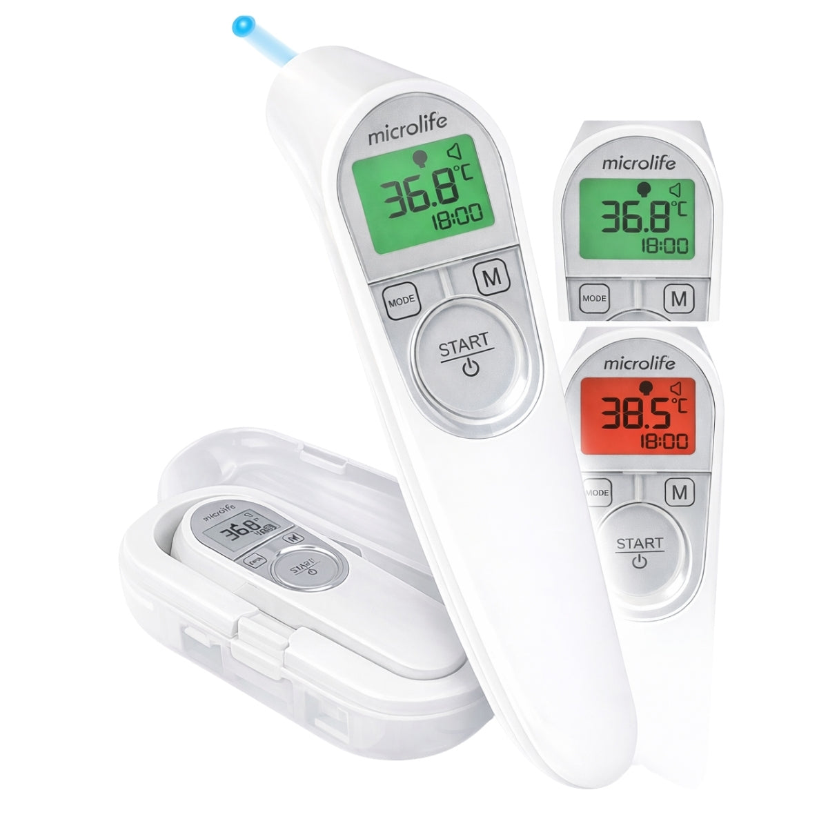 NON-CONTACT THERMOMETER MICROLIFE NC 200 ELECTRONIC + CASE QUICK MEASUREMENT
