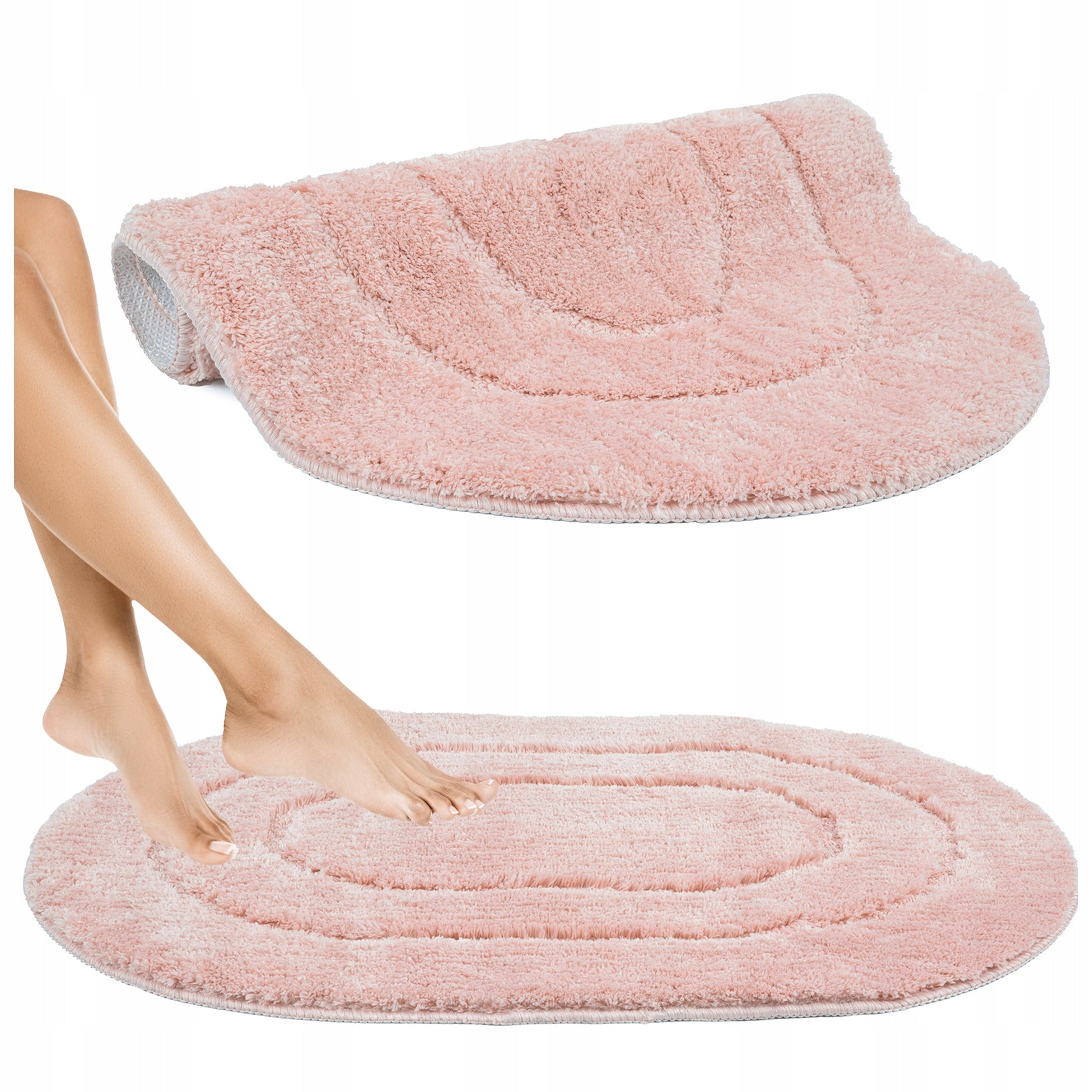 NON-SLIP BATHROOM RUG CAN BE WASHED SOFT Oval MAT 50x80CM EAN (GTIN) 5904024203247