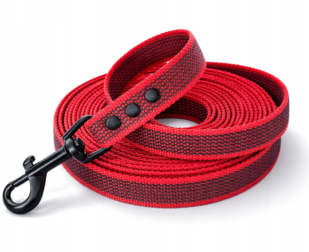 NON-SLIP DOG LEASH FOR TRAINING CORD RUBBERIZED WEBBING 3m Maximum leash length 3 m