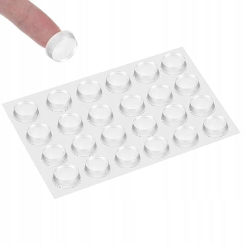 NON-SLIP RUBBER PADS TRANSPARENT FOR GLASS COUNTERTOPS 24 PCS. Brand no brand