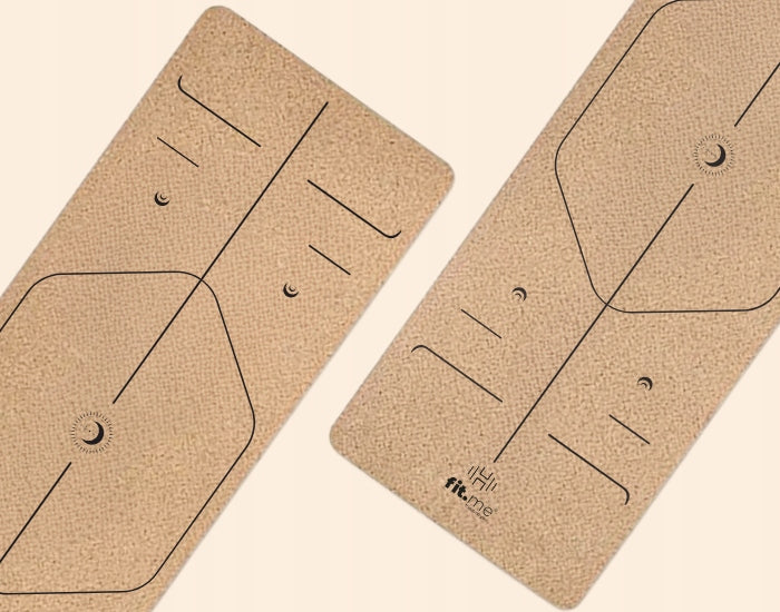 NON-SLIP YOGA MAT WITH PATTERN FOR EXERCISE CORK RUBBER COMFORT Manufacturer code FM344