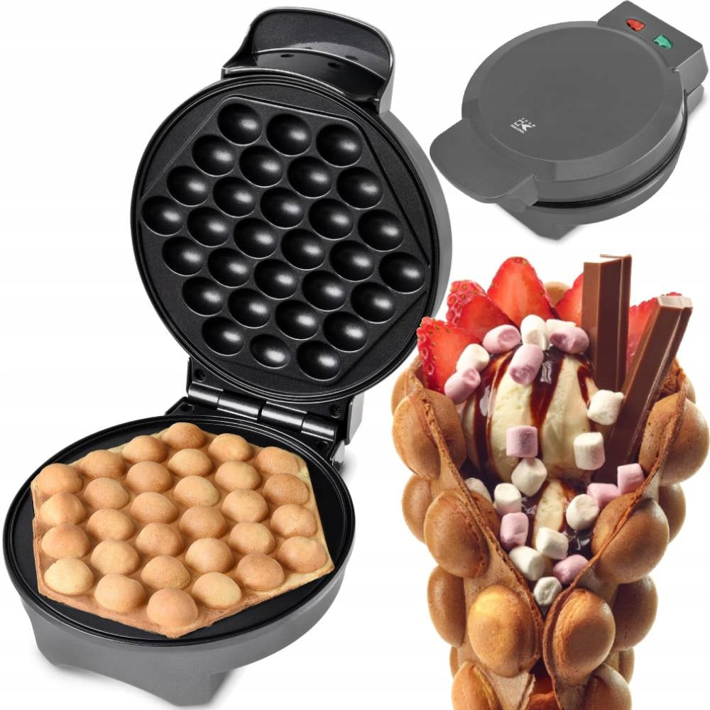NONSTICK BUBBLE WAFFLE MAKER FOR WRAPPED BUBBLE WAFFLES 850W
