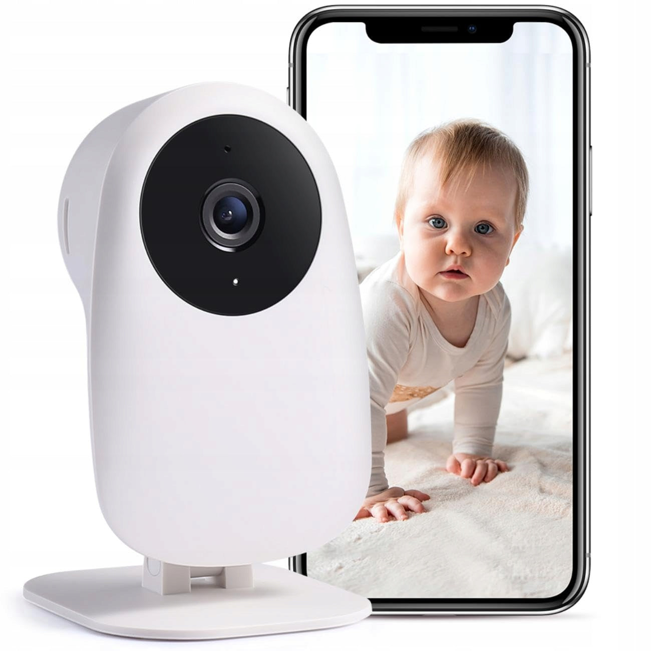 NOOIE Baby Monitor Camera WiFi 1080P HD Night Vision Alexa Motion Detection Packaging status original