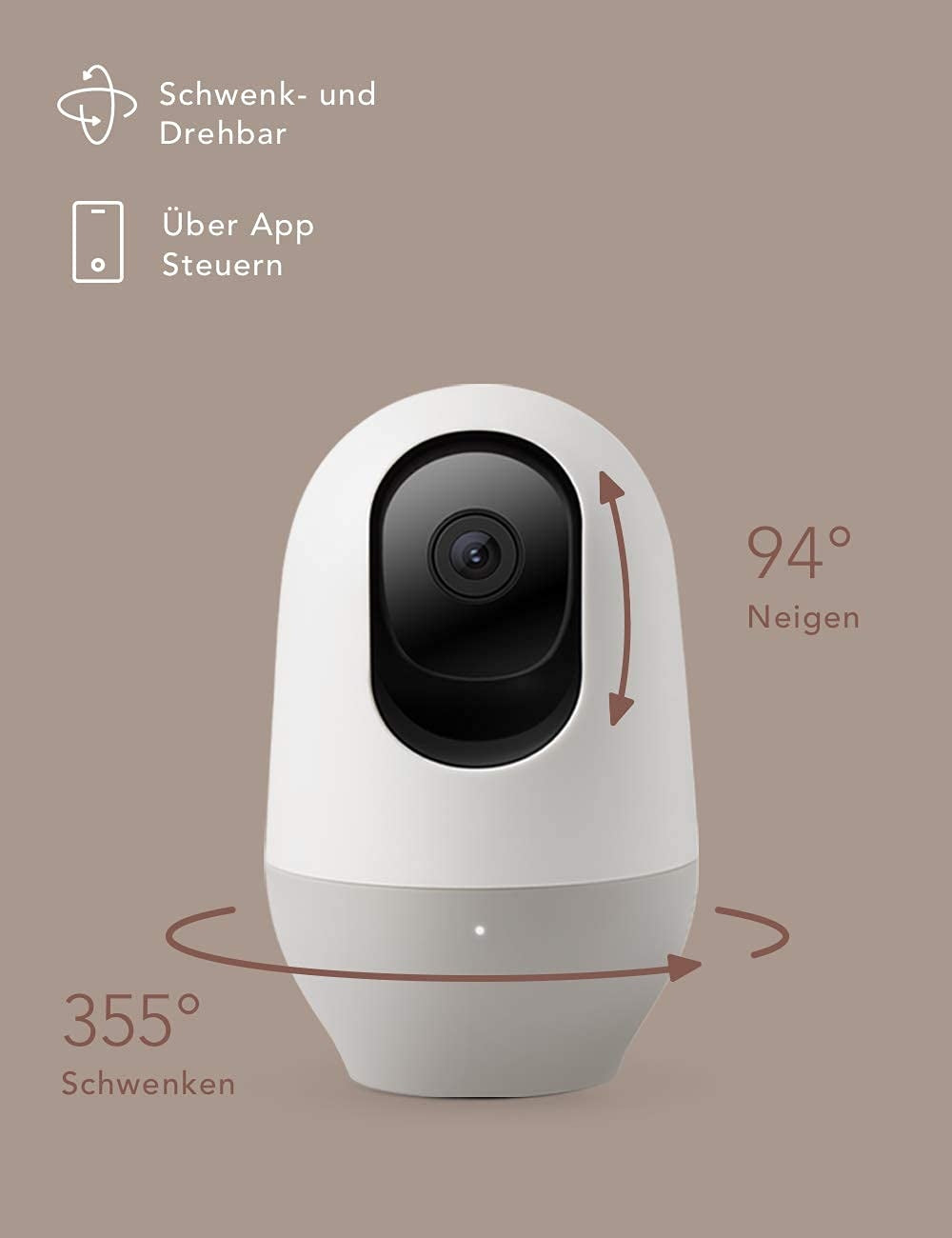 NOOIE Kids Camera 360 Degree WiFi Monitor 1080P HD Night Vision Alexa Brand no brand