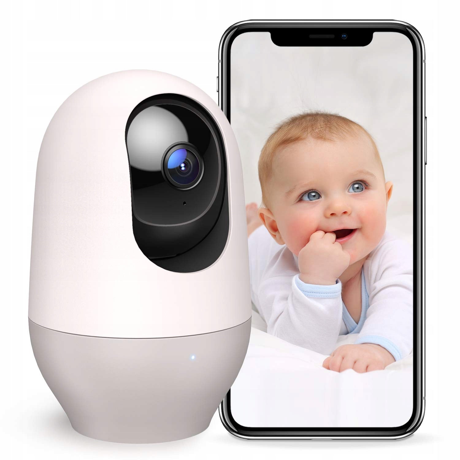 NOOIE Kids Camera 360 Degree WiFi Monitor 1080P HD Night Vision Alexa Packaging status original