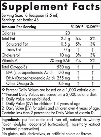 NORDIC NATURALS Childrens DHA 530 mg STRAWBERRY 119 ml OMEGA 3 FOR KIDS Expiration date at least 1 year from the date of purchase