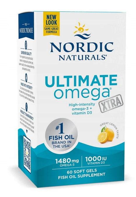 NORDIC NATURALS Ultimate Omega XTRA 60 Softgels Taste Lemon Omega Acids