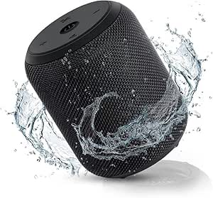 NOTABRICK black 15 W portable speaker, travel speaker, for backpack,