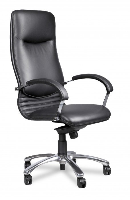 NOVA leather armchair genuine leather BLACK Nowy Styl
