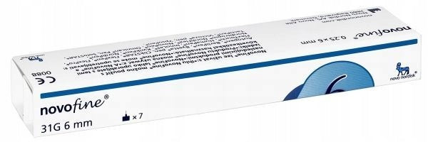 NOVOFINE 31G Insulin Pen Needles 0,25x6mm 7 Needles