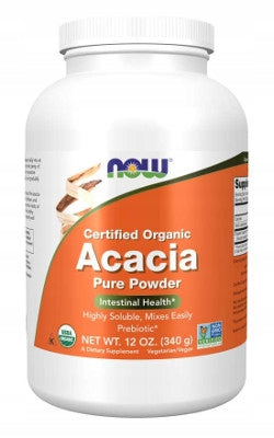 NOW Acacia 340g ORGANIC NATURAL PREBIOTIC FIBER WITH ACACIA POWDER EAN (GTIN) 733739059055